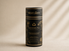 Lactation Tea with gold text and branding on a beige background